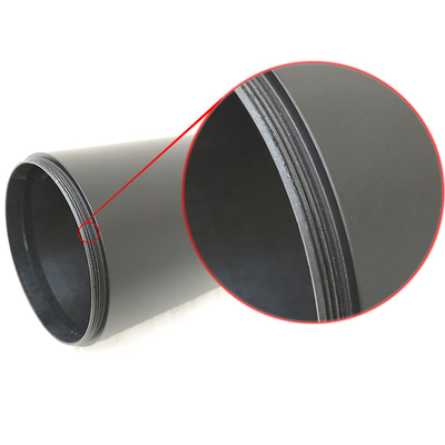 Matte Black Tripod Stand, Aluminiumlegering 56mm het Zonnescherm van het Geweerwerkingsgebied