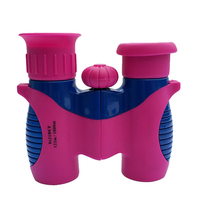 Roze 8x21-Jonge geitjesverrekijkers Compact Crystal Clear View